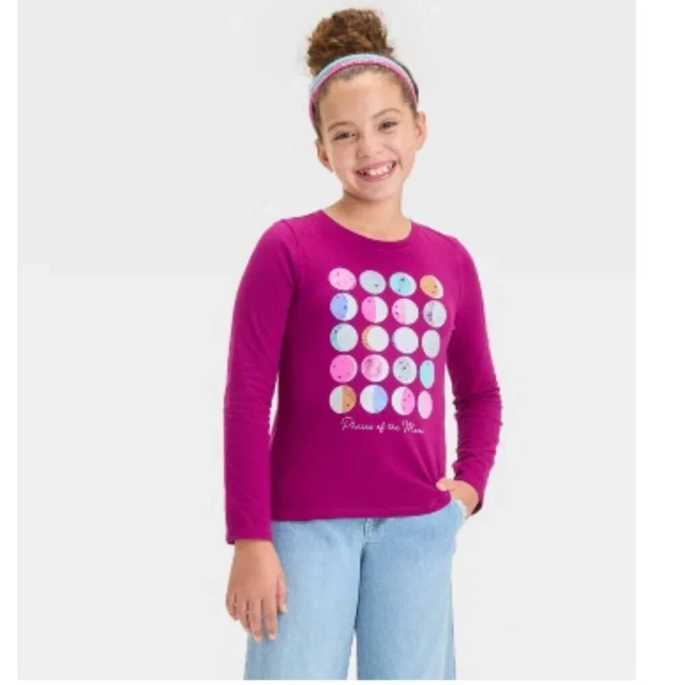 Cat & Jack Girls Graphic Long Sleeve and Leggings Set size M (8) NWT
